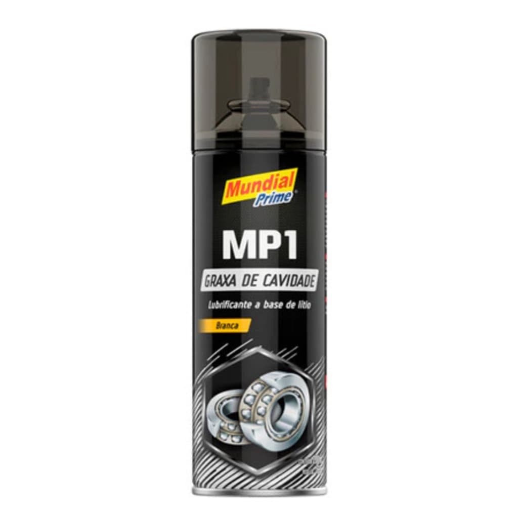 Graxa Branca Spray Cavidade MP1 Mundial Prime 300ml Automotiva Correntes Engrenagens
