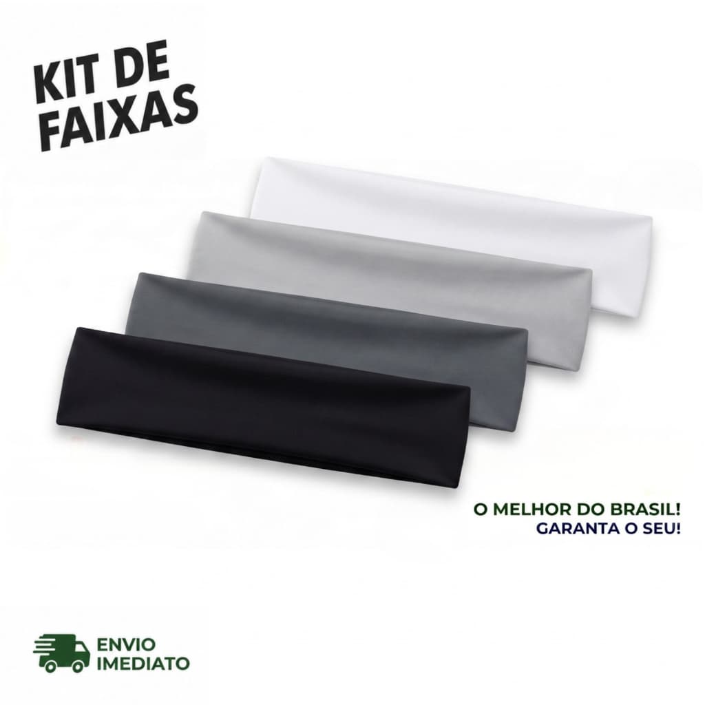 Kit Faixas de Cabelo Esportiva Feminina Masculina Academia Casual Tecido Premium Respirável Conforto Alta Fixação