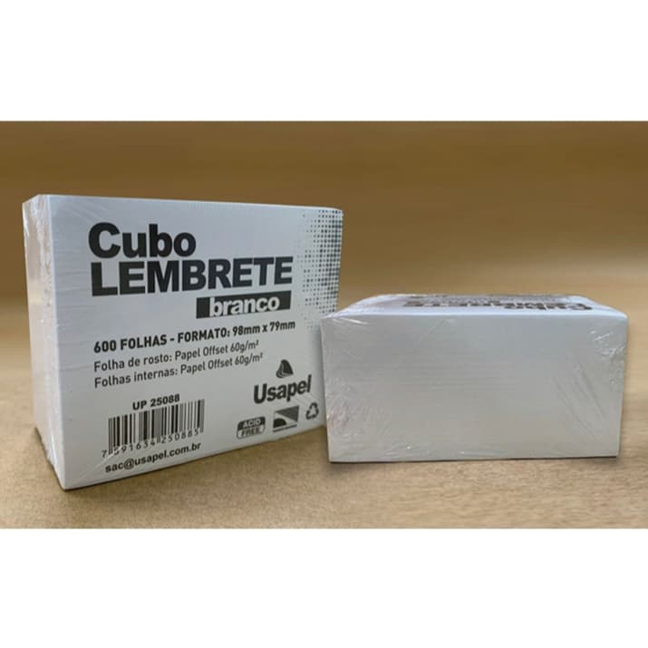 Bloco de Anotação Para Rascunho e Lembrete Recado Nas Cores Branco, Neon e Pastel 8 Cm x 8 Cm 600 folhas Filiperson