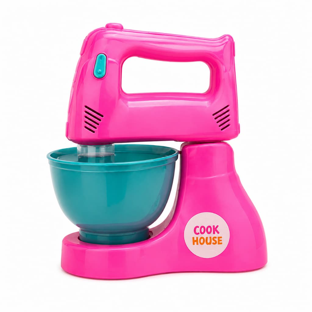 Batedeira De Brinquedo Infantil Rosa Com Tigela Princess Collection Cozinha Infantil De Menina Brinquedo Educativo