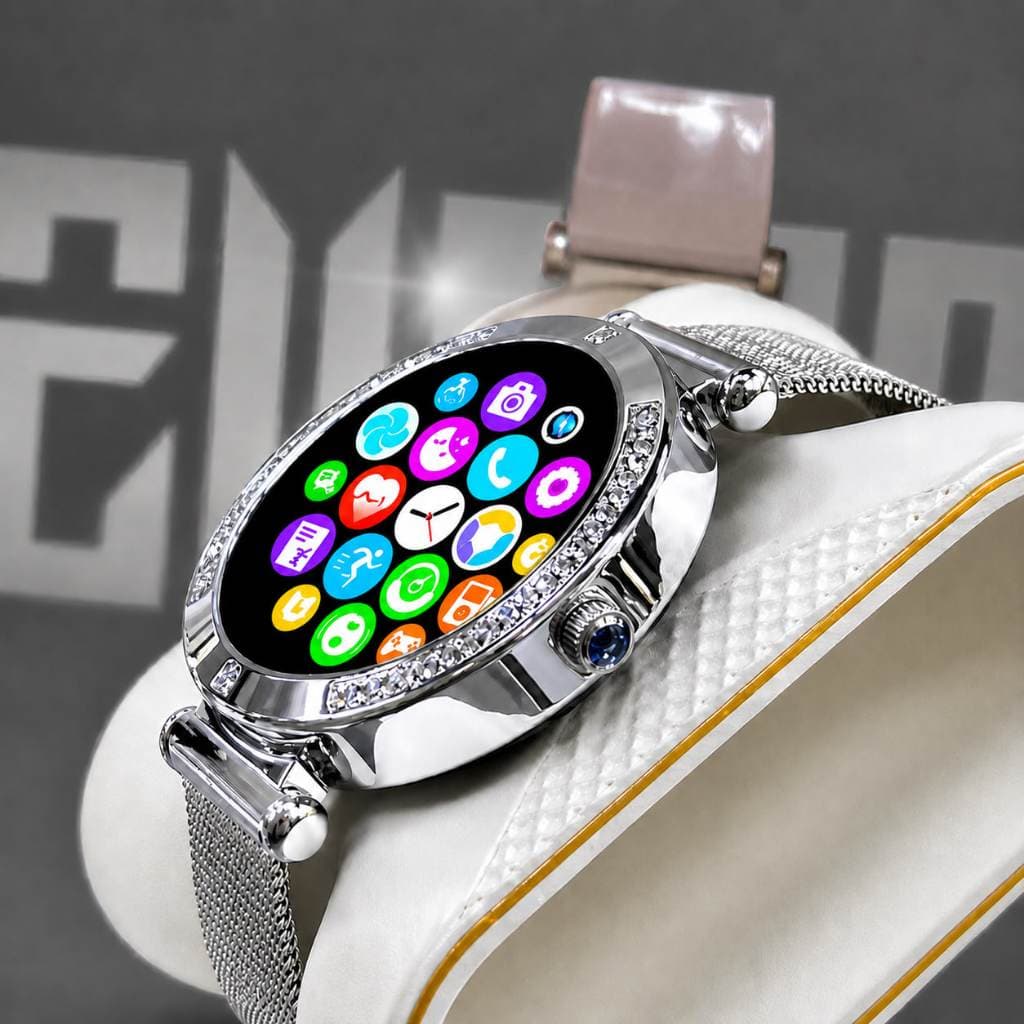 Smartwatch Feminino Revenger RG-W80 1,19" Bluetooth Relógio Inteligente Mulher Luxo Redondo