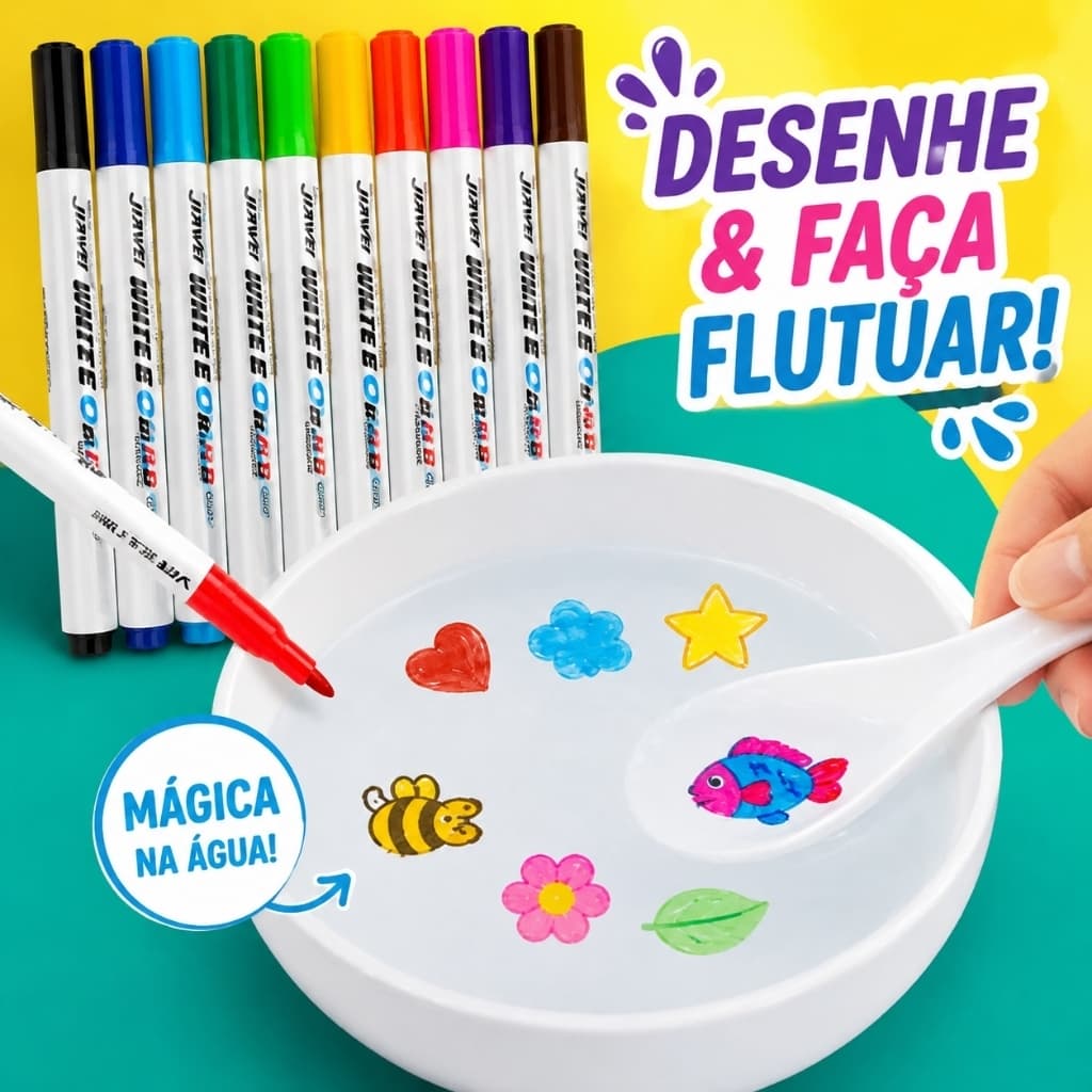 Caneta Mágica Flutuante Quadro Branco Infantil Presente Divertida para Crianças 801