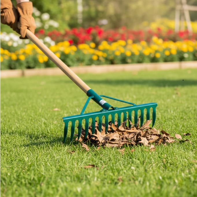 Rastelo Ancinho Reforçado 14 Dentes Ferro para Jardim e Quintal (Sem Cabo)