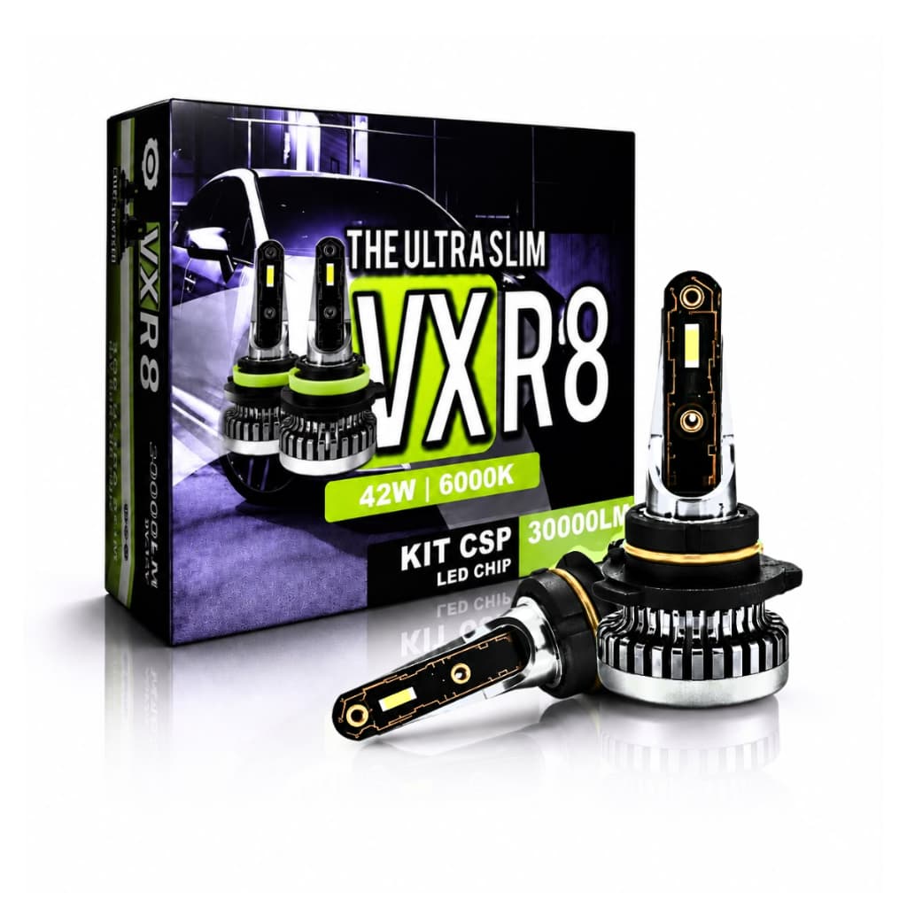 Kit Lampada Led R8 42w 6000k F10 Hb3/9005 12v 30000 Lumens Par Lâmpada Led HB3 9005 Branco Frio