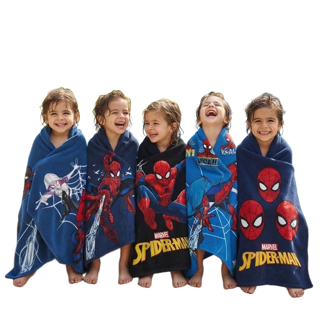 Kit 02 Toalhas de Banho Infantil Piscina Homem Aranha Praia Menino Criança