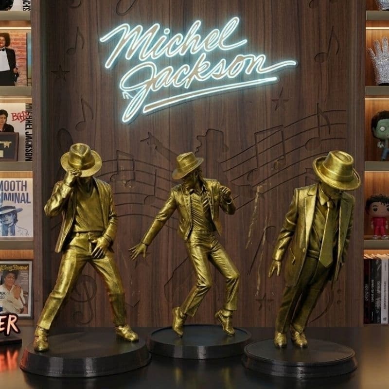 Estátua Michael Jackson 20cm - impressão 3d