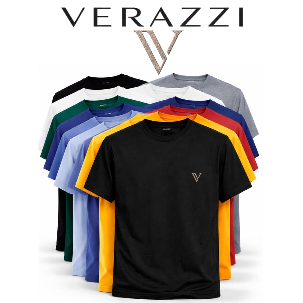 kit 5 Camisetas Verazzi Logo V Premium - camisa masculina