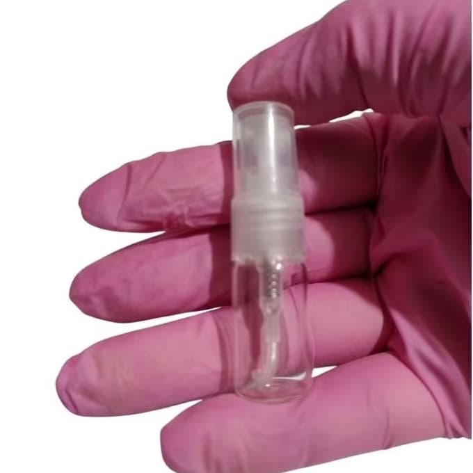 20 Flaconetes de vidro 3ml para amostra de perfume c borrifador plástico