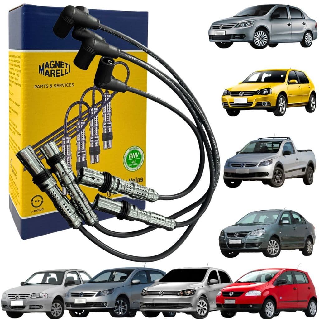Jogo Cabo Ignição Voyage Polo Fox Golf Gol Saveiro 1.6 1.0 8v Ea111