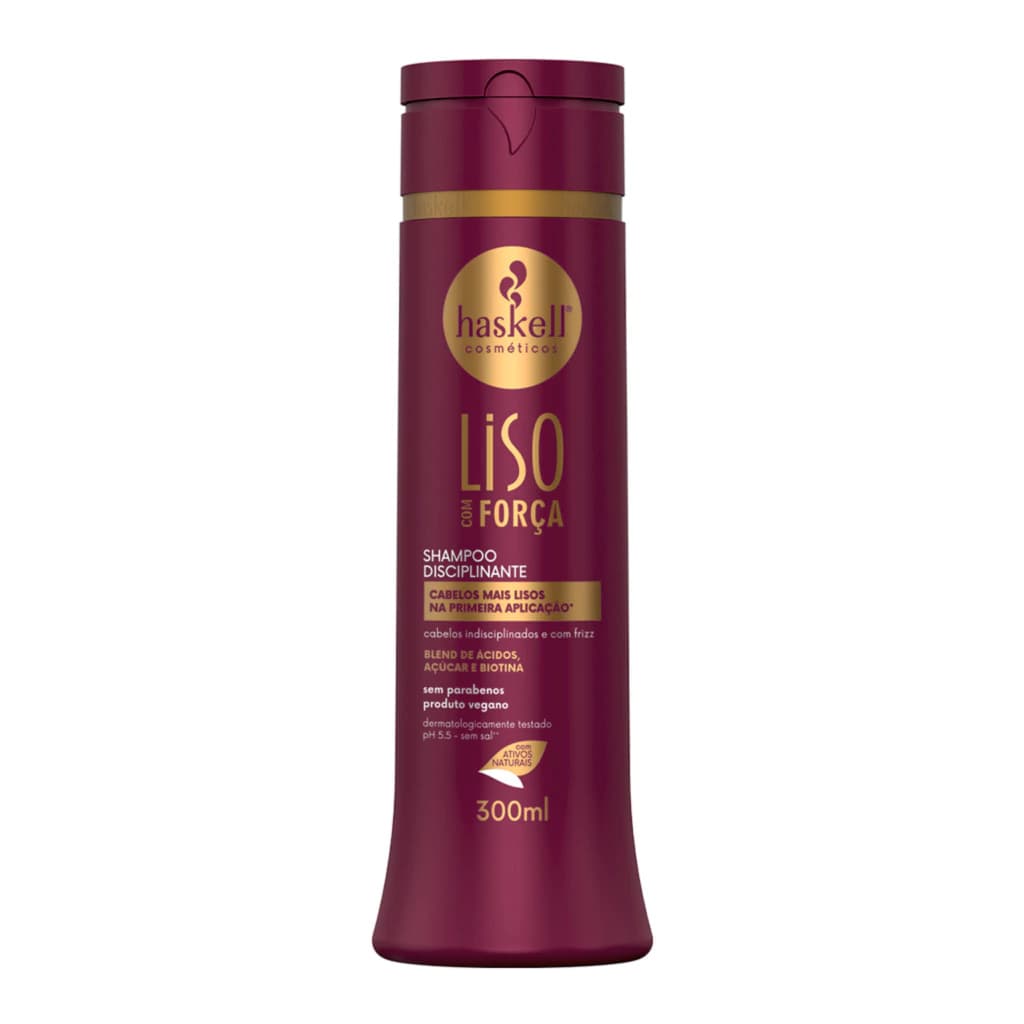 Haskell Shampoo Liso Com Força 300ml