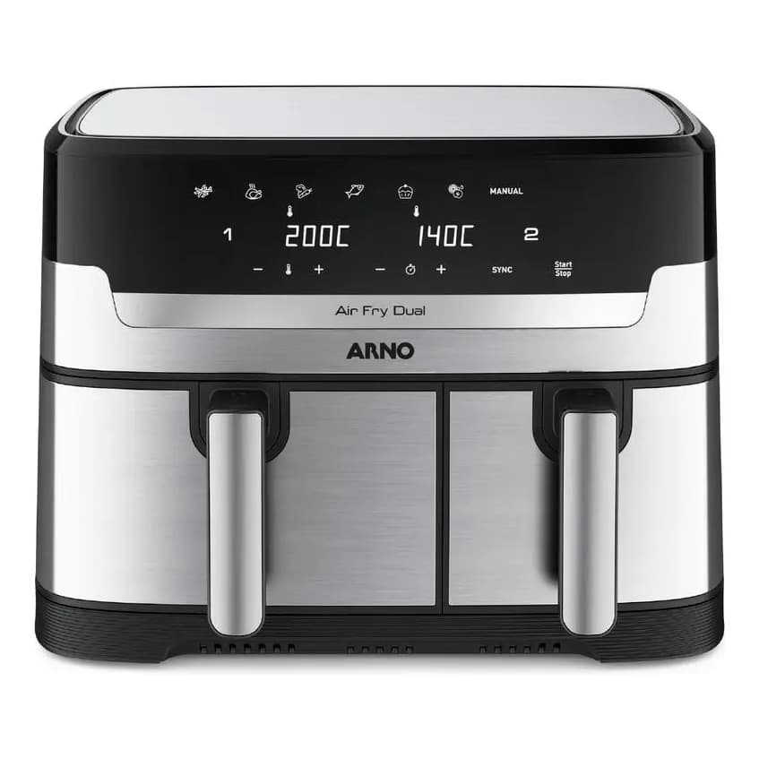Fritadeira Sem Óleo Airfryer Arno Dual 5,2l+3,1l Afd2 110V