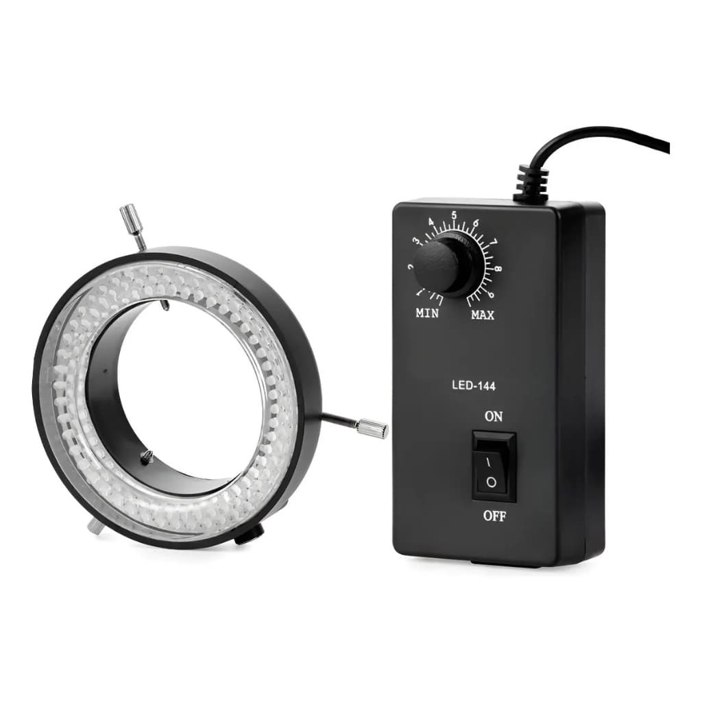 Luminária Lâmpada Microscópio LED-144 Ifix Led Luz Ajustável Bivolt