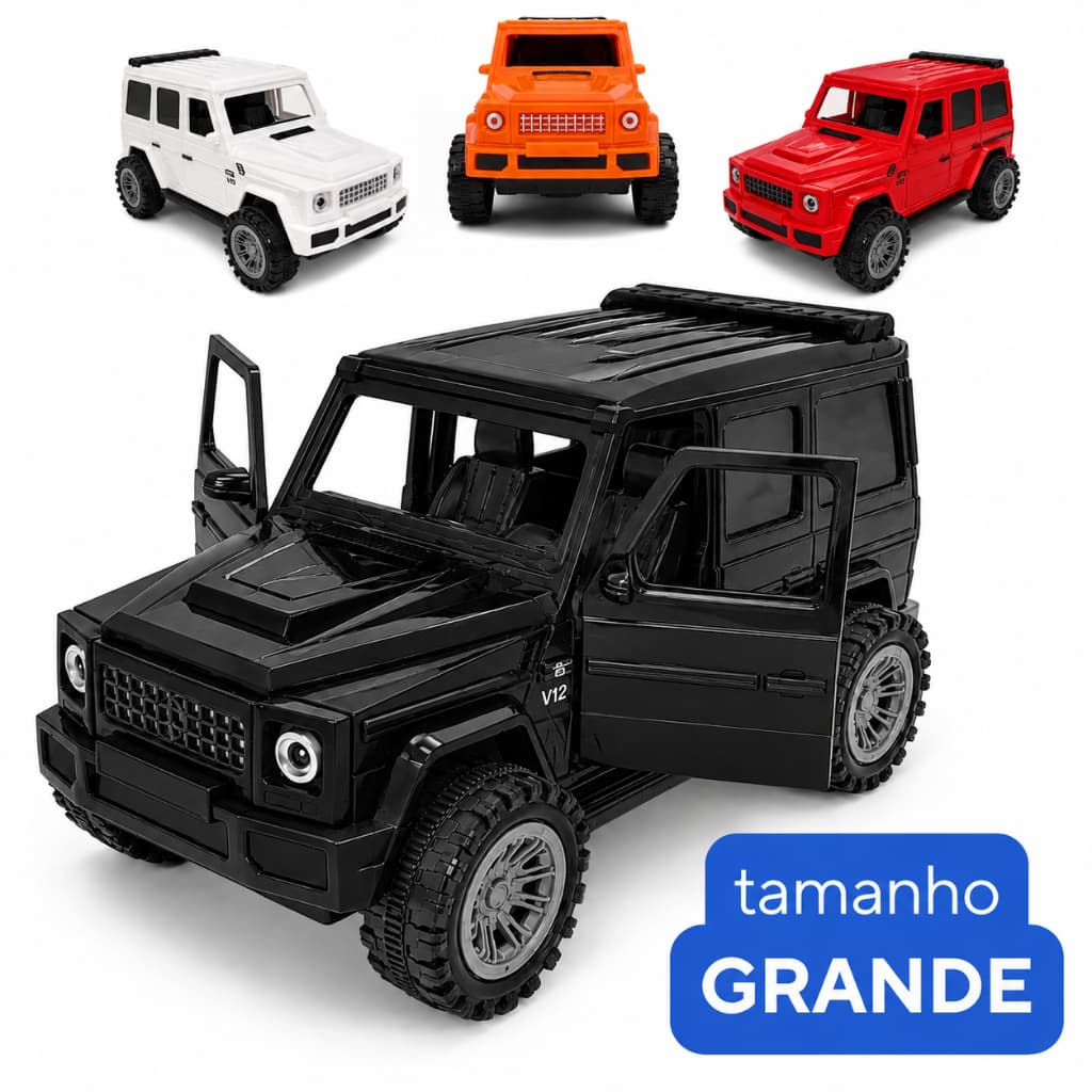 Carrinho GRANDE a Fricção Abre as Portas Brinquedo de menino SUV