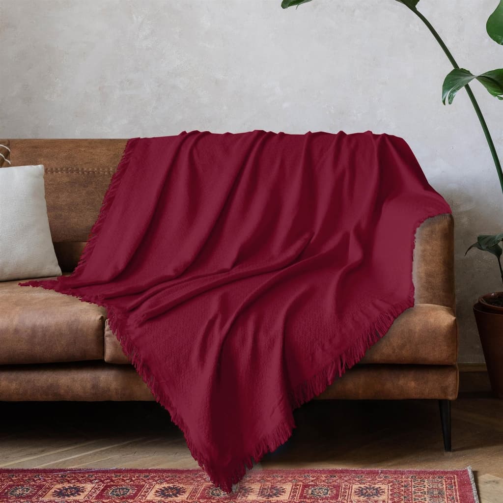 Manta Decorativa Para Sofá Cama e Poltrona Viena Lisa 1,50x1,20m 100% Algodão