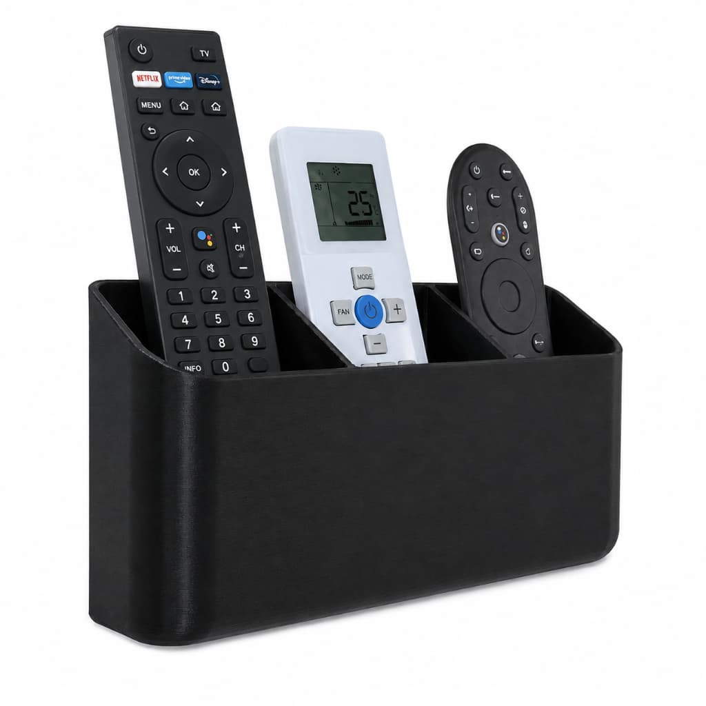 Suporte de Parede Triplo Para Controle Remoto Universal Organizador Adesivo