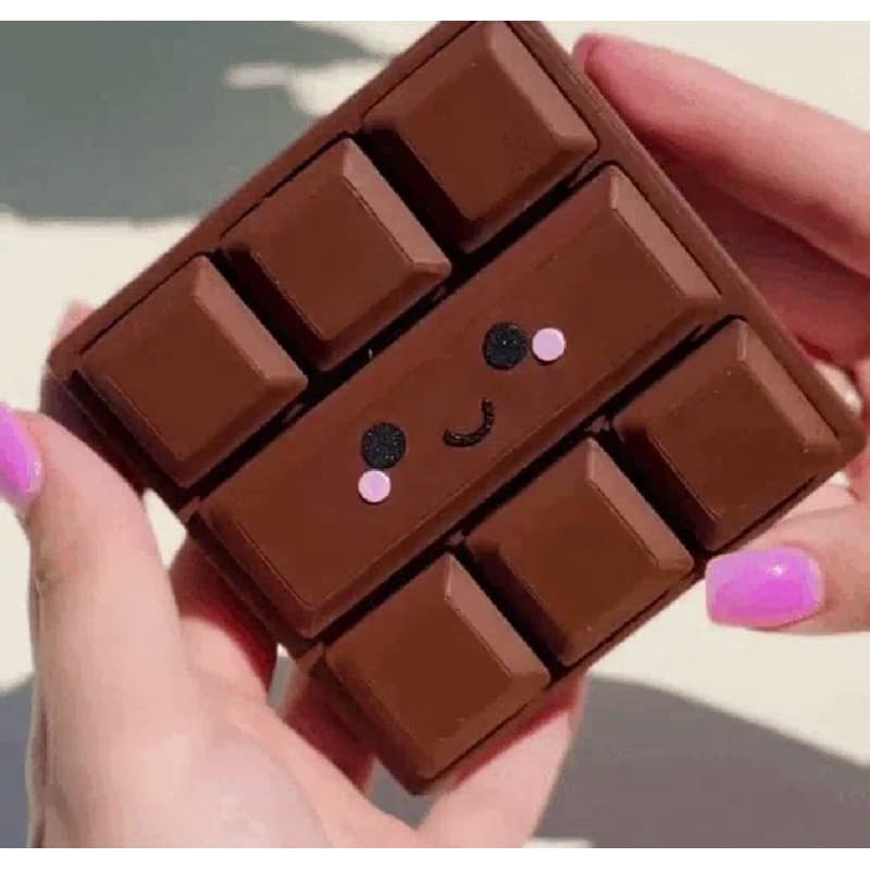 CHAVEIRO BARRA DE CHOCOLATE CLICKER COM CARINHA
