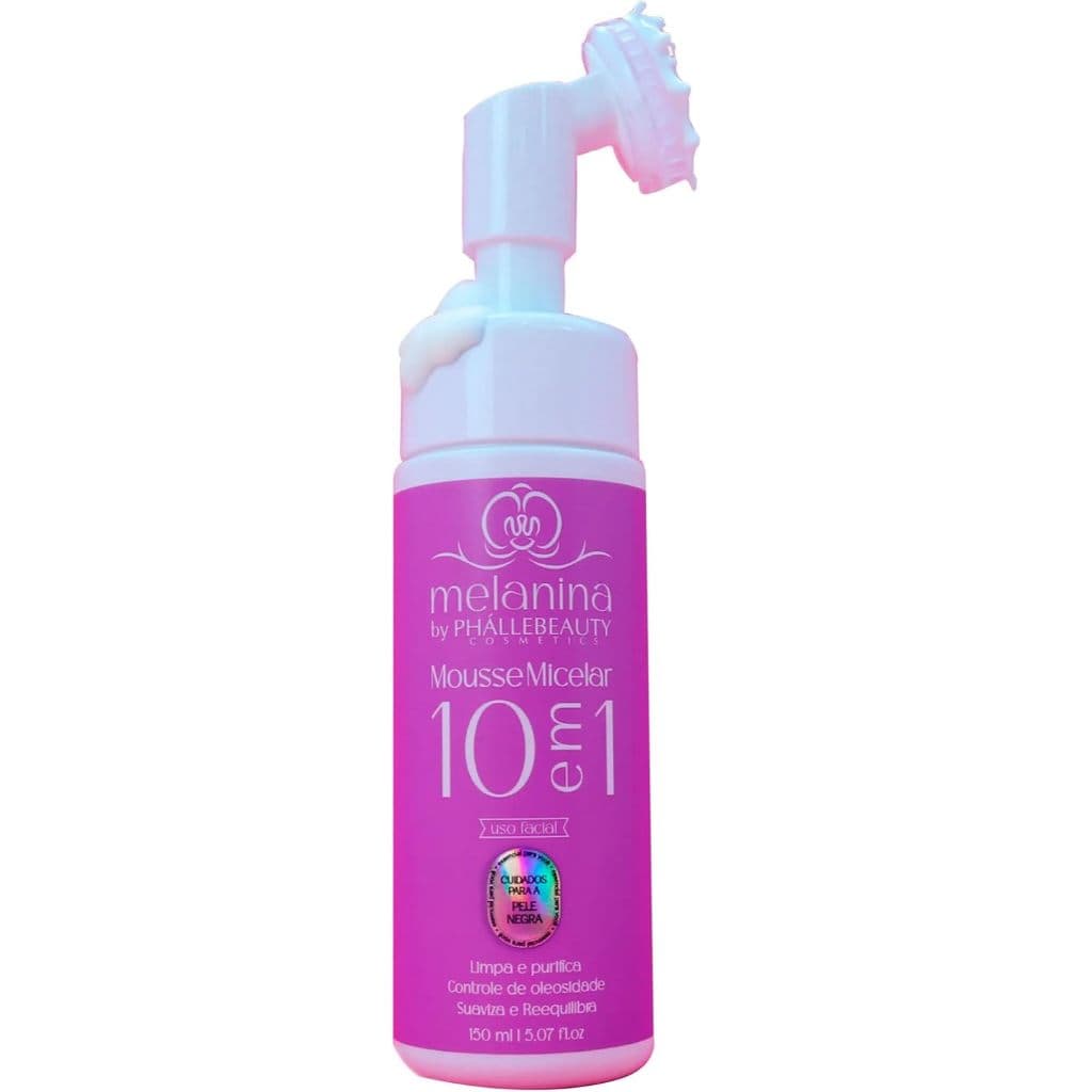 Mousse Micelar Melanina 10 Em 1 150ml - Phállebeauty | Limpeza E Controle Da Oleosidade