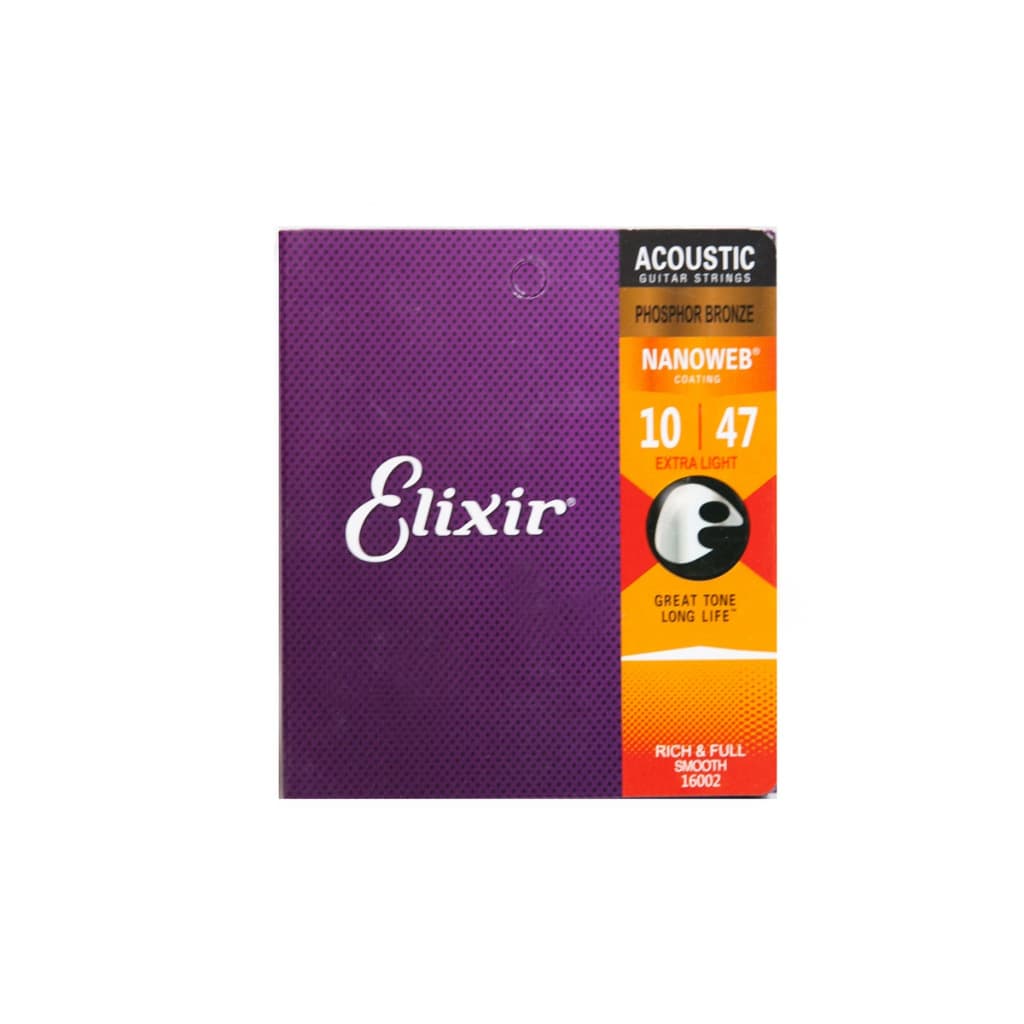 Encordoamento Para Violão Aço 0,10 Elixir 16002 10-47