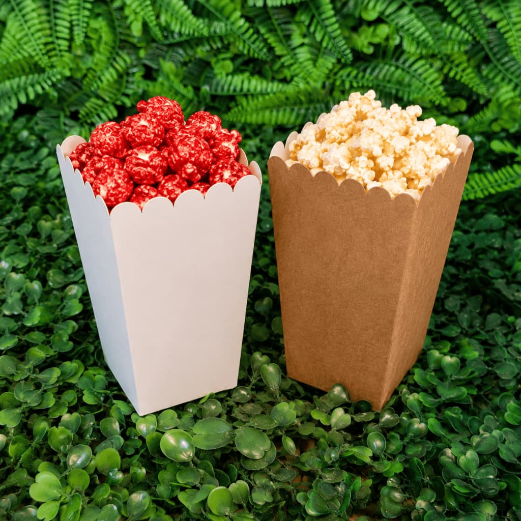 Caixa Embalagem Mini para Chips e Pipoca (6,5x6,5x10cm)