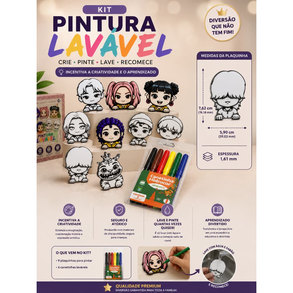KIT PINTURA LAVÁVEL