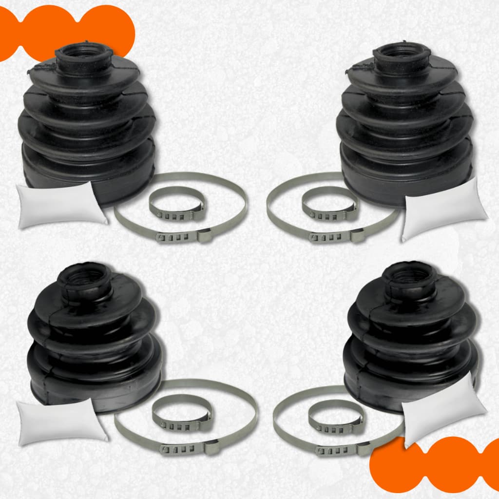 Kit 4 Coifa Homocinetica Lado Roda e Cambio L200 Sport Outdoor Triton Savana Pajero Sport Dakar
