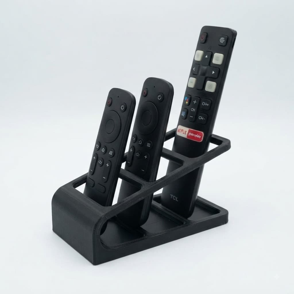 Suporte Organizador para Controles Remotos Porta Controle Moderno Decorativo 3 controles