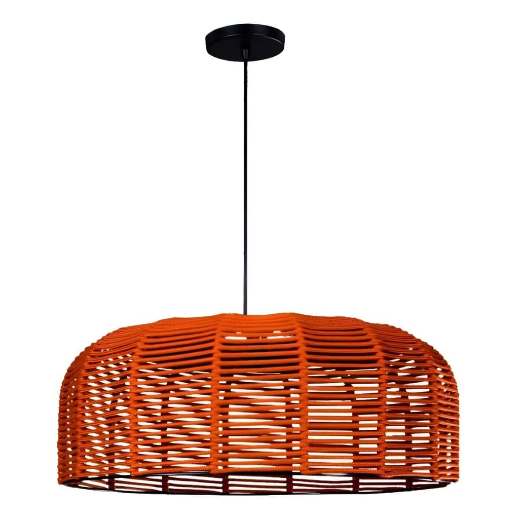Luminária Decorativa Pendente - Rustico - Corda Náutica - Modelo Charlote