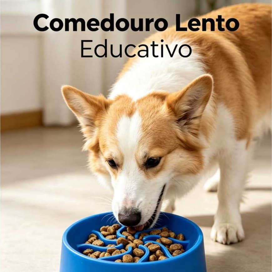 Comedouro Lento Educativo para Pet Cachorro Cães Pote Anti Engasgo Labirinto Mini