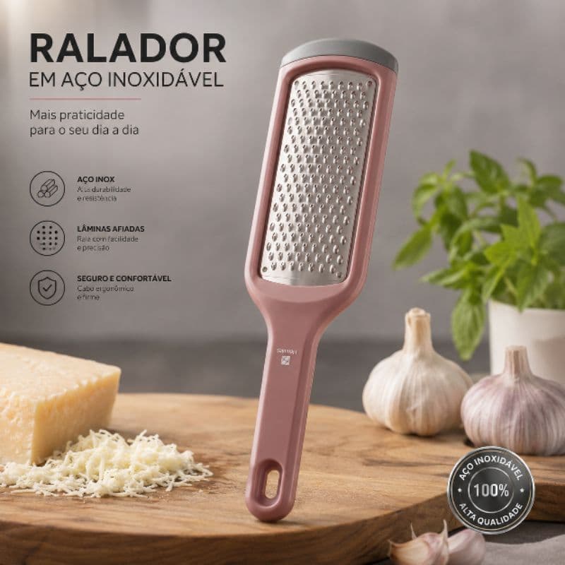 Ralador de Alimentos em Aço Inoxidável Manual Ralador de Queijo, Chocolate, Legumes, Frutas Utensílio de Cozinha