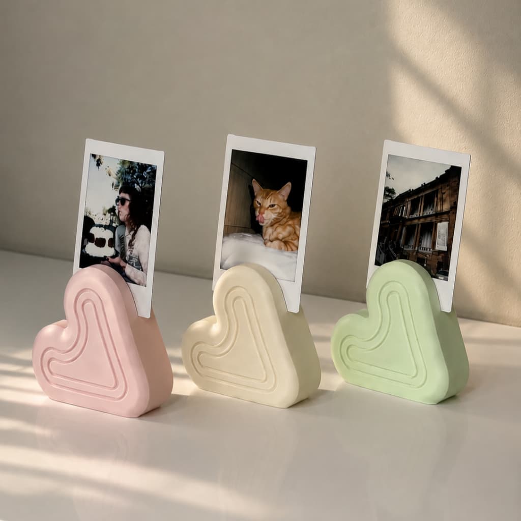 Suporte para Foto Coração | Porta Foto | Porta Retrato | Instax e Polaroid