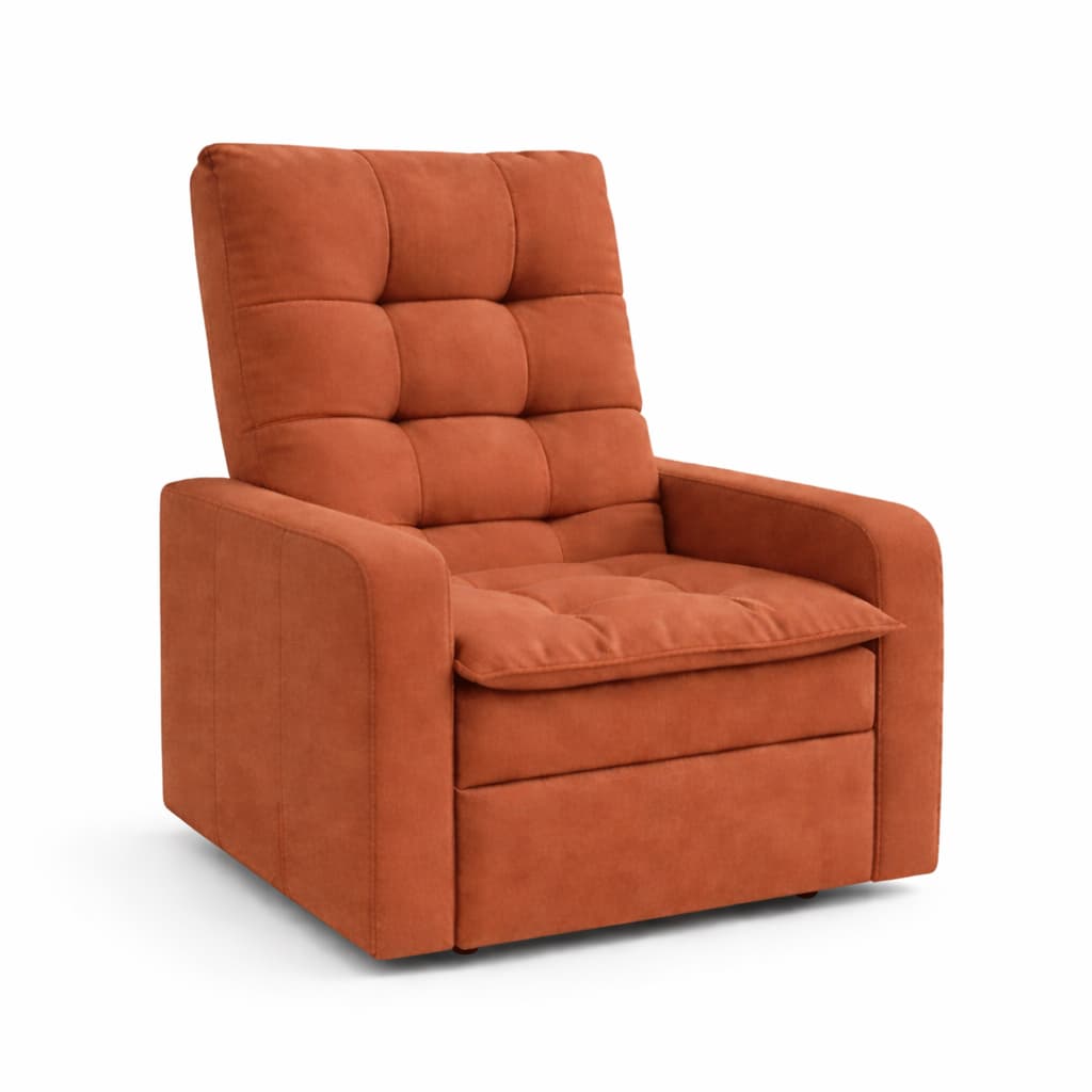 Poltrona do Papai Reclinável Suede Luxo Premium Escritório Sala Recepção Cadeira - Trida Móveis
