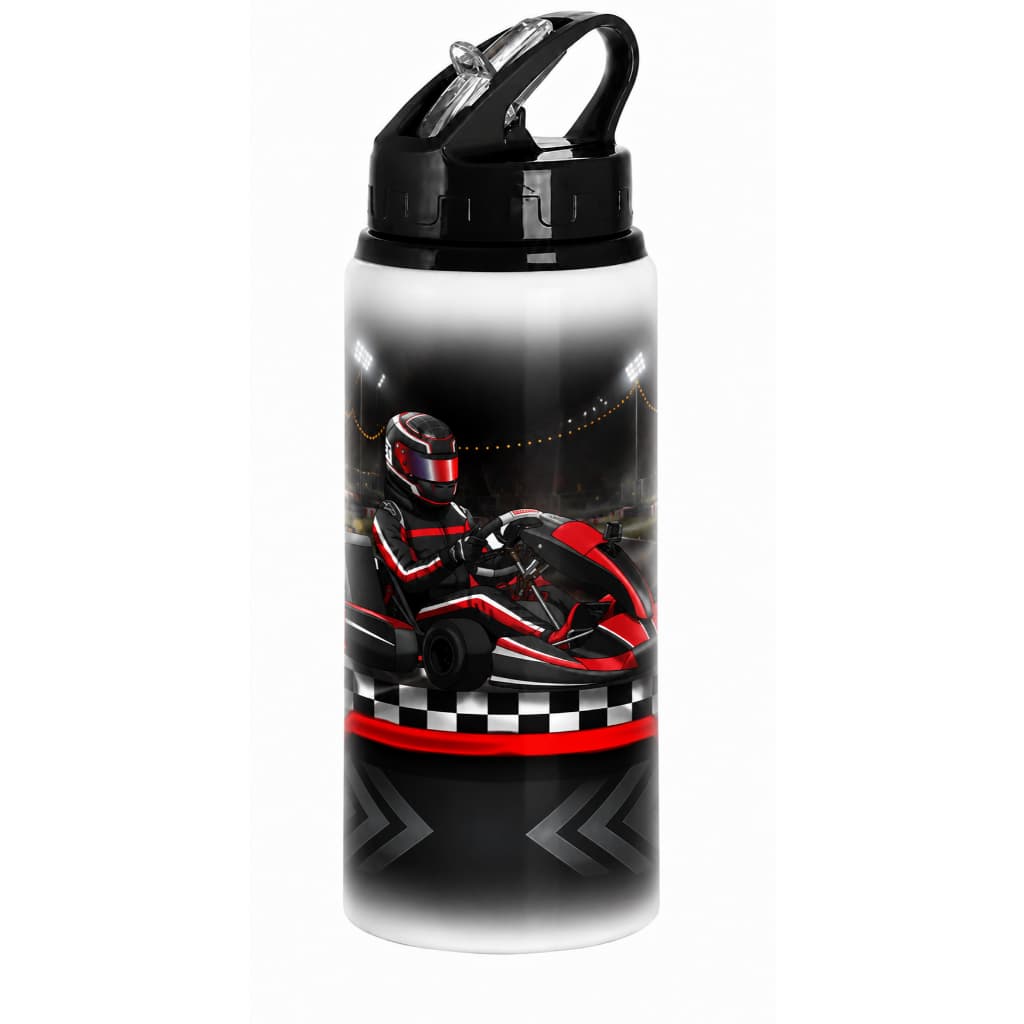 Garrafa Alumínio 600ml Personalizada Go Kart