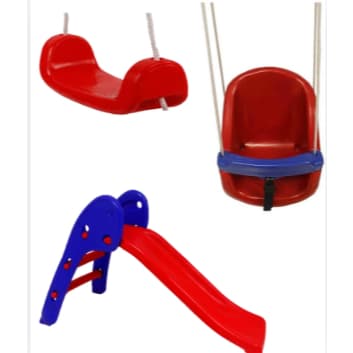 Kit Infantil 3 em 1 – Escorregador Baby, Balanço para Bebê e Balanço Radical