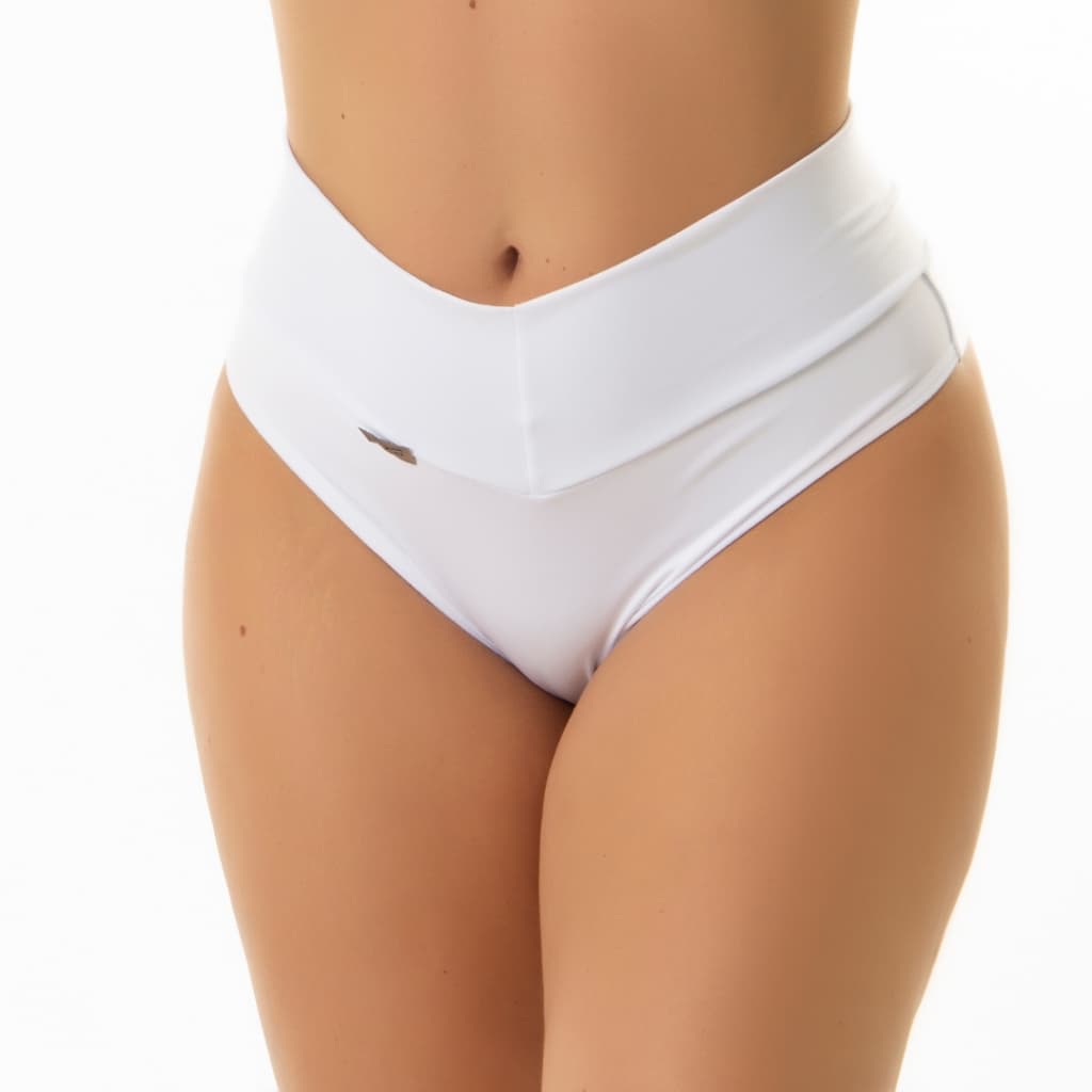 Calcinha Modeladora Feminina Cós Alto - Fio Dental Duplo