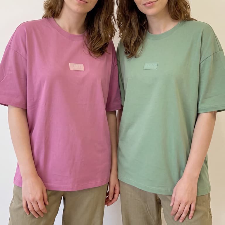 Kit 2 Camisetas Oversized Femininas Básicas Para O Dia A Dia Confortável 100% Algodão Promoção