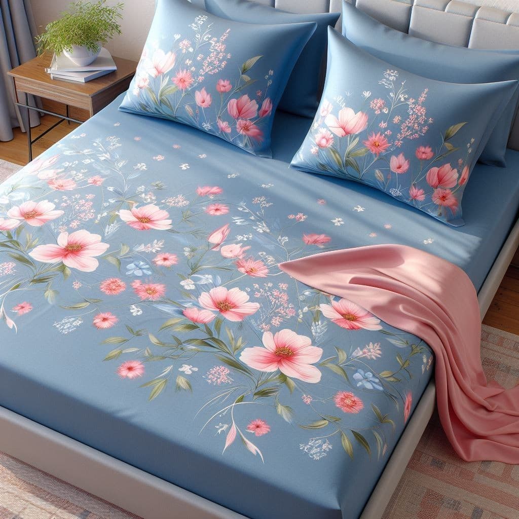 jogo de  lencol 3 pecas para proteger sua cama com estampas sortidas