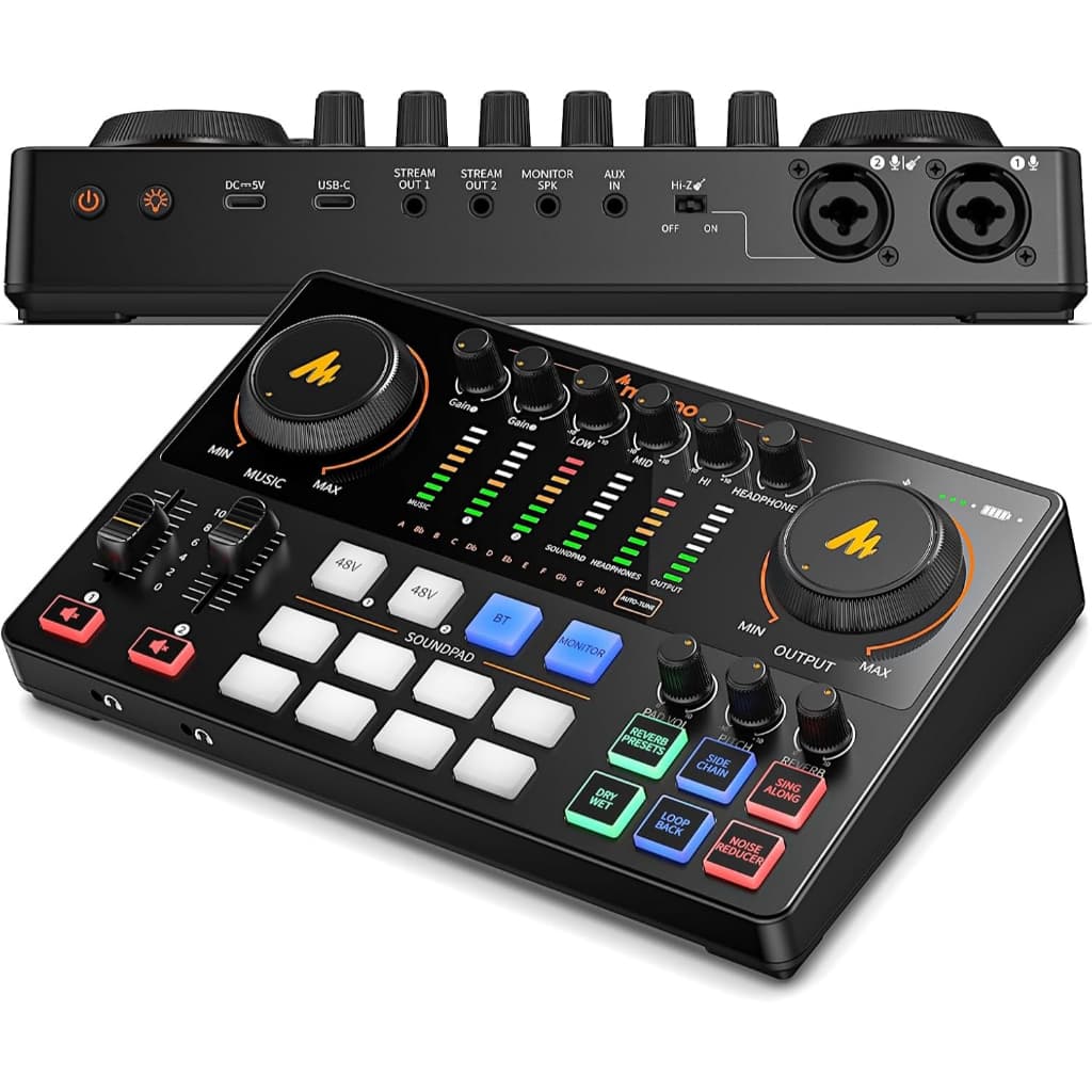 Interface De Áudio Mesa Maonocaster E2 AME2 Podcast Lives Bluetooth