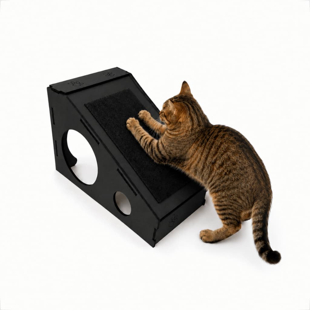 Arranhador Rampa Gatos Divertida Anti Stress Gatos Pet Madeira MDF