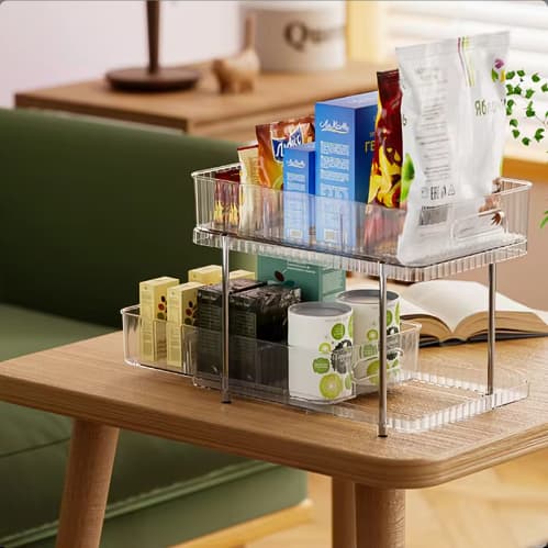 Caixa Organizadora Multicamadas para Cosméticos, Cozinha e Armazenamento Diário • Design em Camadas Prático