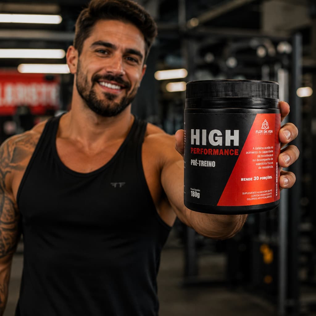 Pré Treino High Performance Sabor Morango 180g