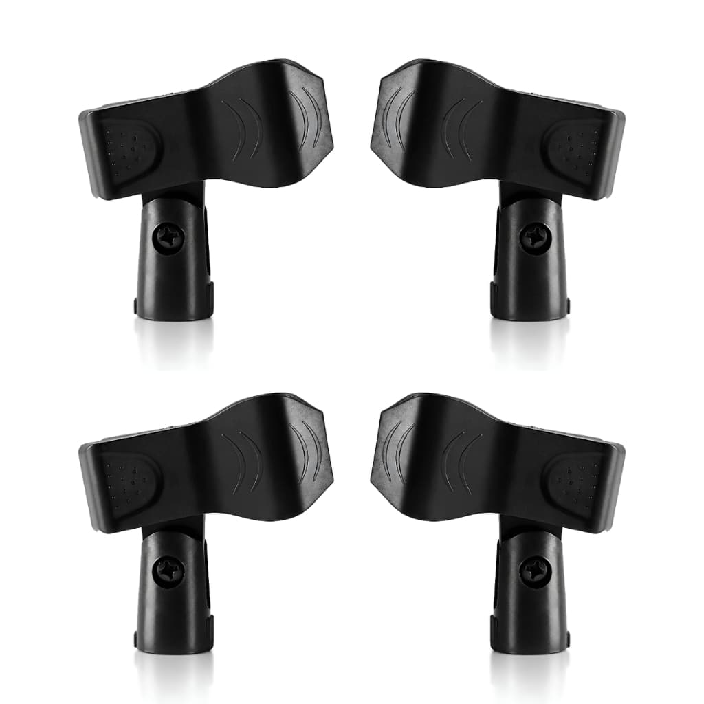 Kit 04 Cachimbo Suporte Clip Para Microfone Com Ou Sem Fio