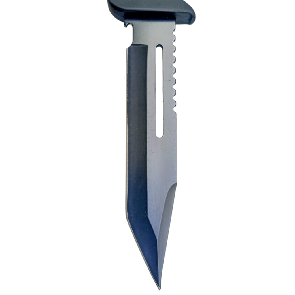 Faca Esportiva Multiuso com Bainha de Plástico duro de Encaixe Perfeito para Campo ao Ar livre, Churrasco, Presente.