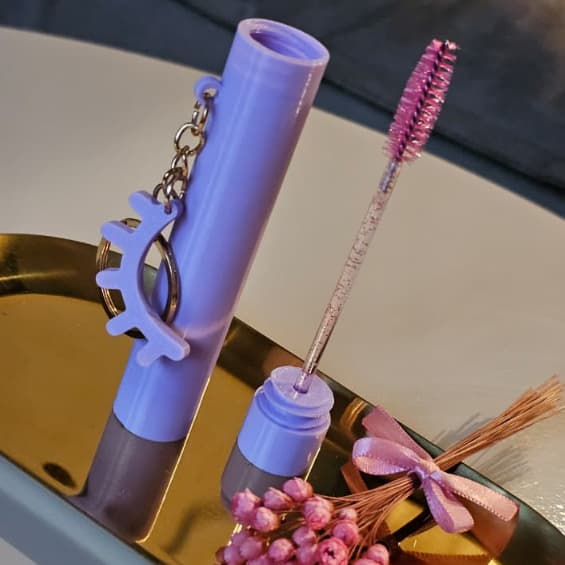Case para Escovinha de Cílios e Sobrancelhas Porta-Escovinha Lash Lifting Cílios Brinde Mimo Escova Descartável