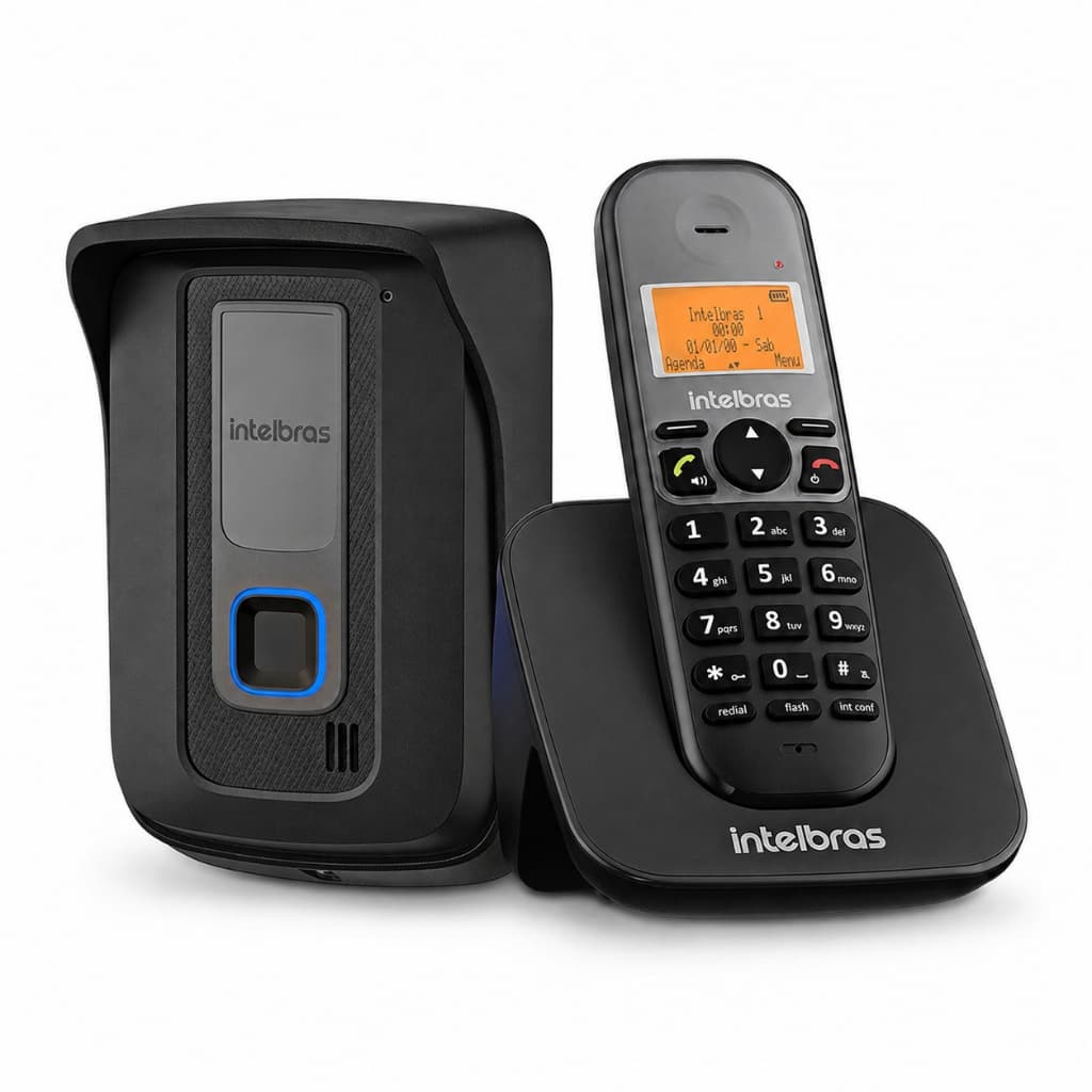 Porteiro Eletrônico Interfone E Telefone Sem Fio Intelbras Tis5010 tis 5010 Residencial com Siga-me
