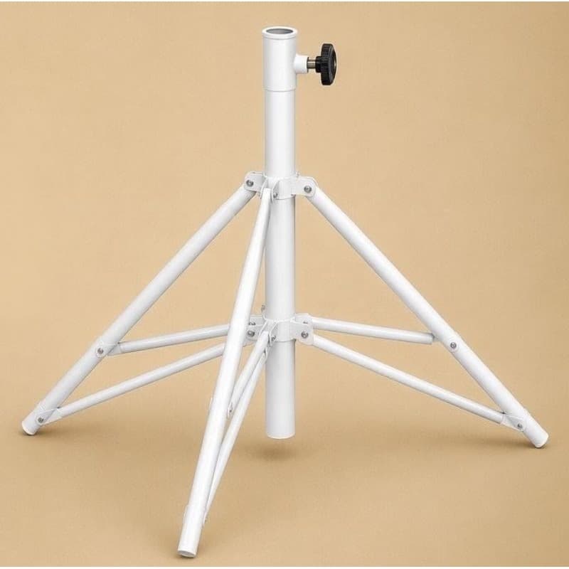 Suporte Tripé Para Guarda Sol Ombrelone Dobrável De Aço