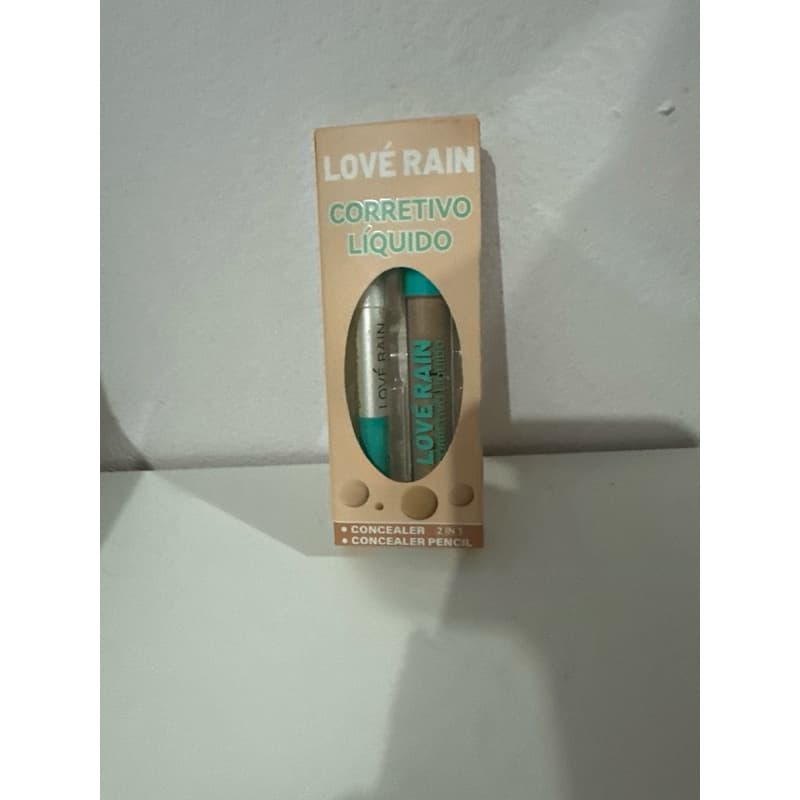 ✨ Kit Corretivo Líquido + Lápis Corretivo Love Rain | Maquiagem