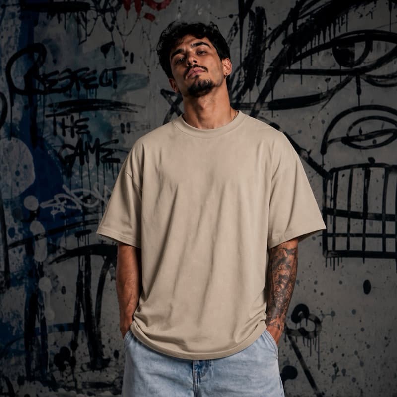 Camiseta Oversized  Básica Lisa Reta 100% Algodão