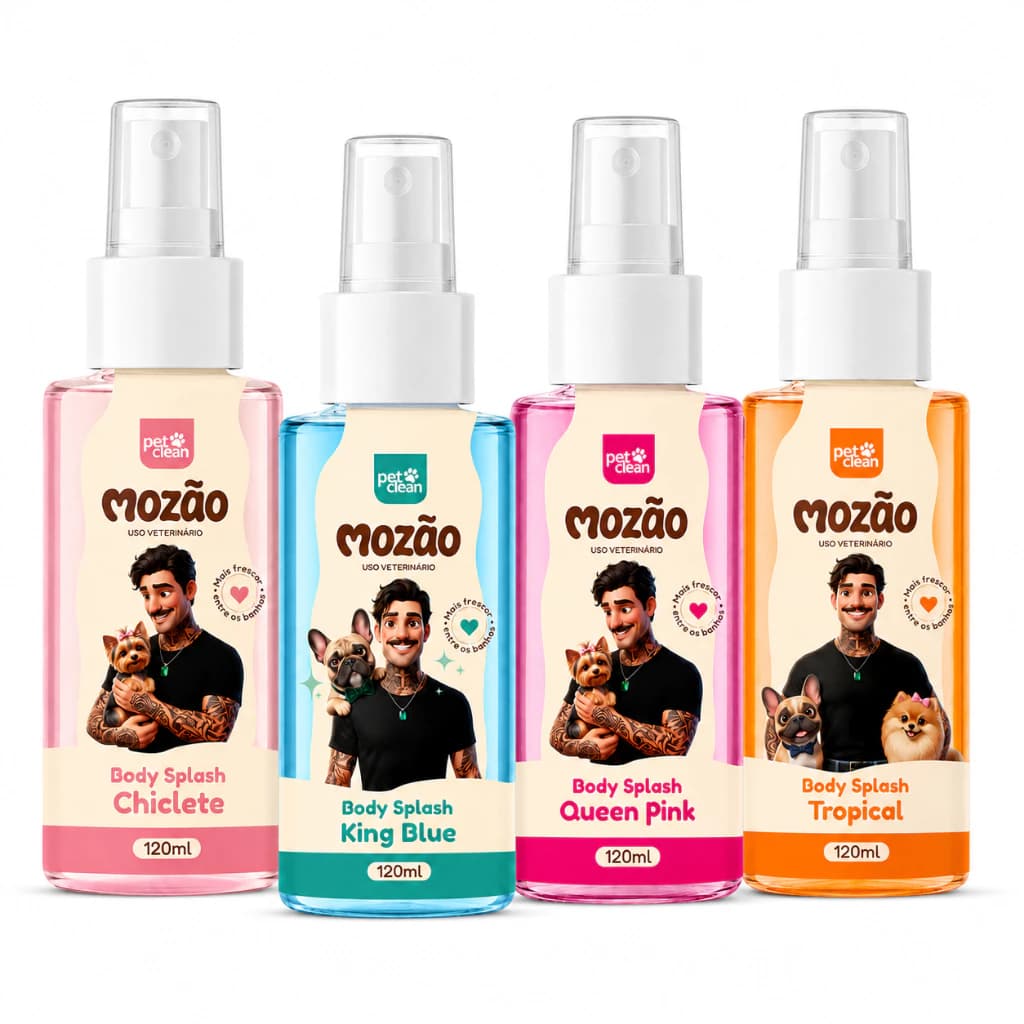 Perfume Body Splash Para Cachorro E Gato Pet Clean Spray120 Ml Mozão