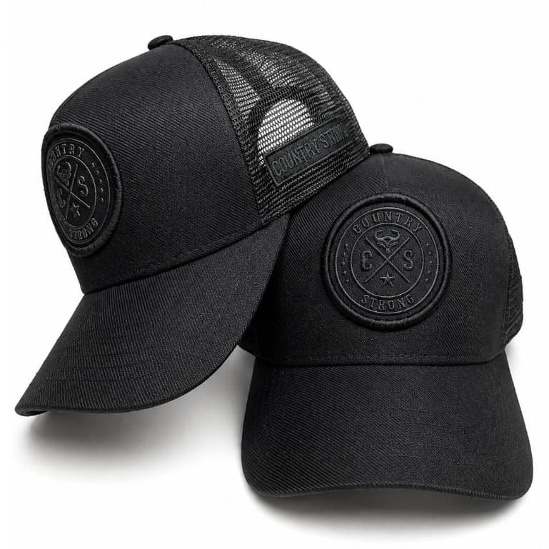 Boné Country Strong Original Bordado em Alto Relevo Chapéu masculino Telinha Trucker Tela Caminhoneiro Top