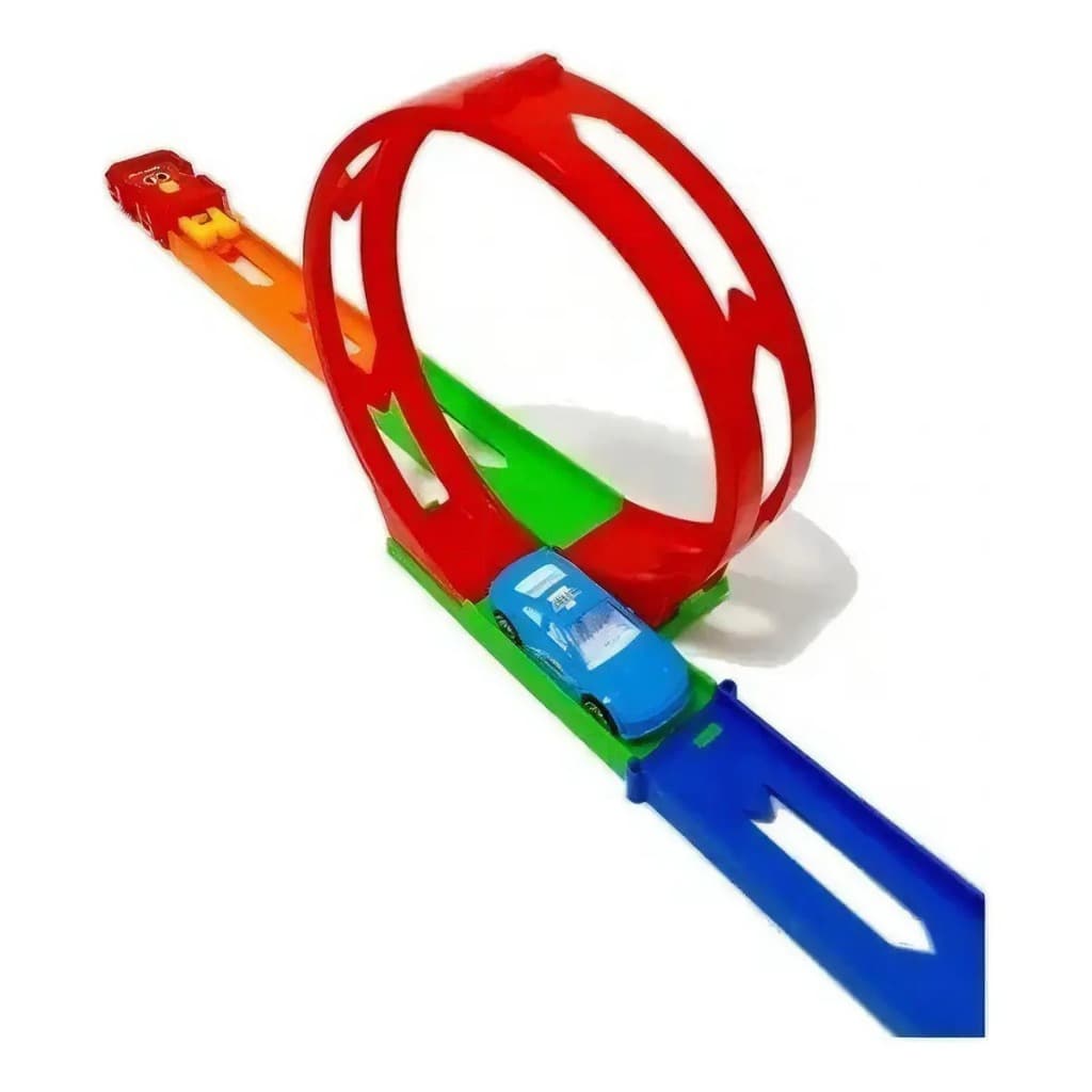 Pista Looping 360 Infantil Tipo Hot Wheels com Carrinho | Pista de Corrida para Crianças